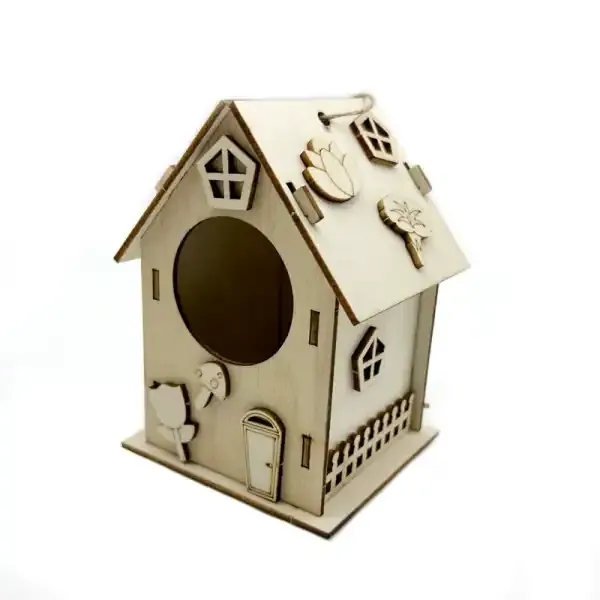 DIY Wooden Birdhouse Kit for Kids Painting and Assembly - Image 6