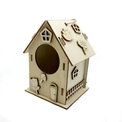 DIY Wooden Birdhouse Kit for Kids Painting and Assembly - 6