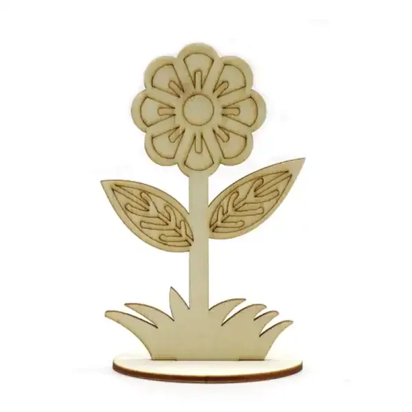 Wooden Flower Ornaments DIY Hand Painted Kids Craft Set - Image 6