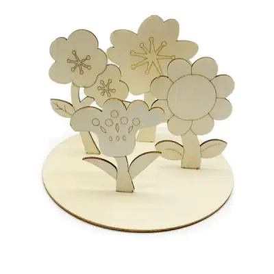 3D Wooden Flower Painting DIY Craft Kit for Kids - 7