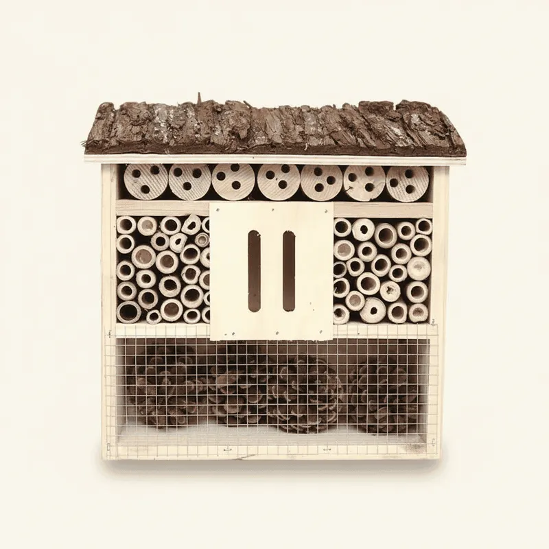 Wholesale Wooden Outdoor Garden Insect Hotel & Solid Wood Bug House - Image 7