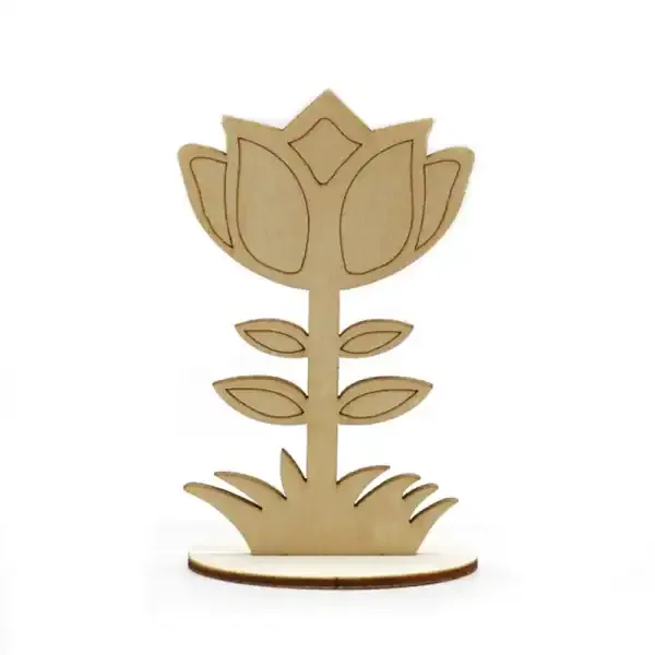 Wooden Flower Ornaments DIY Hand Painted Kids Craft Set - Image 7
