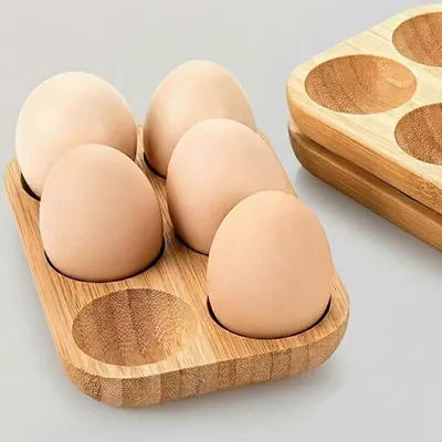 Wholesale 6 Slot Bamboo Egg Holder | Custom Wooden Products Manufacturer