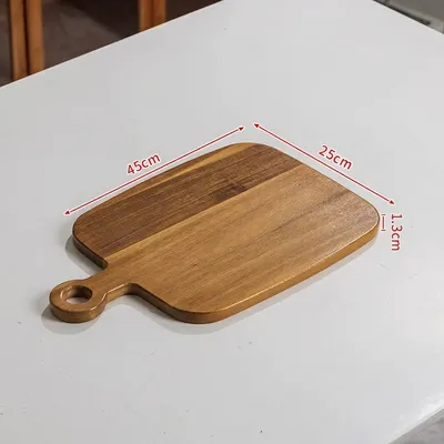 Custom Acacia Wood Steak Board with Handle - 4