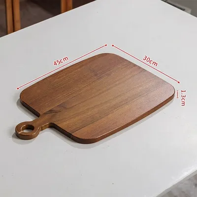Custom Acacia Wood Steak Board with Handle - 5