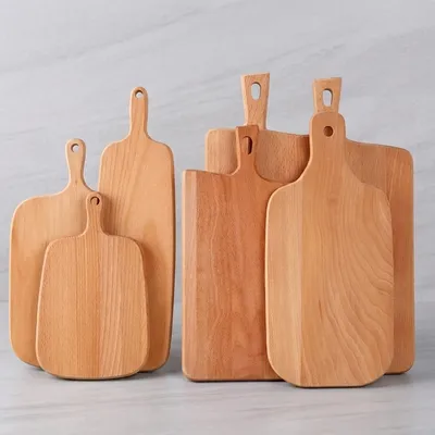 Wholesale Beech Wood Cutting Board with Handle - 1