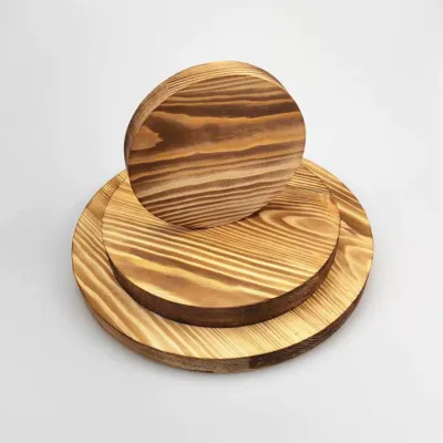 Wholesale Charred Pine Wood Discs - 2