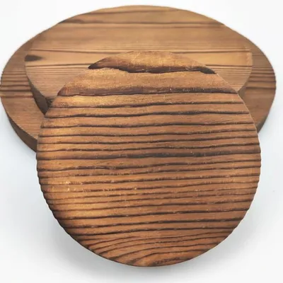 Wholesale Charred Pine Wood Discs - 6