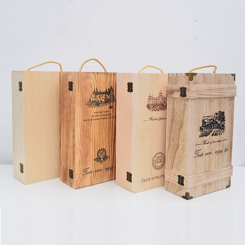 Made to Order Double Bottle Wooden Wine Box - Image 1