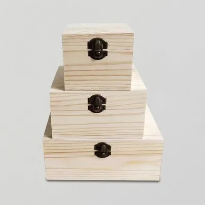 Wholesale Hinged Wooden Gift Box with Latch | Manufacturer China