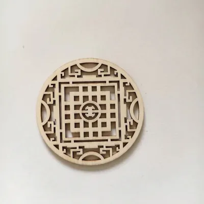 Wholesale Hollow Round Wooden Window Grille Slices | Custom Manufacturing - 5