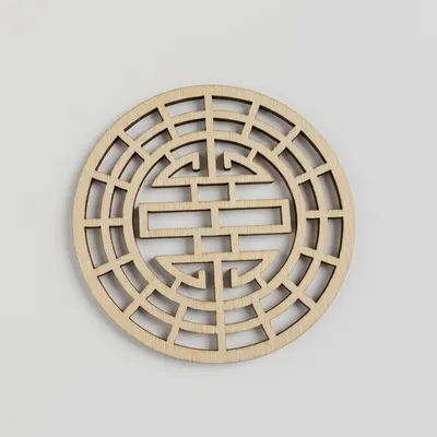 Wholesale Hollow Round Wooden Window Grille Slices | Custom Manufacturing - 6