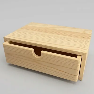 Wholesale Pine Wood Drawer Storage Box - 1