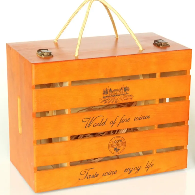 Custom Six Bottle Wooden Wine Case - Multiple Styles - Image 11