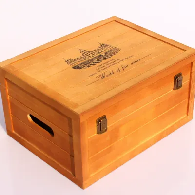 Custom Six Bottle Wooden Wine Case - Multiple Styles - 3