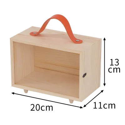 Wholesale Portable Wooden Gift Box with Handle - 3