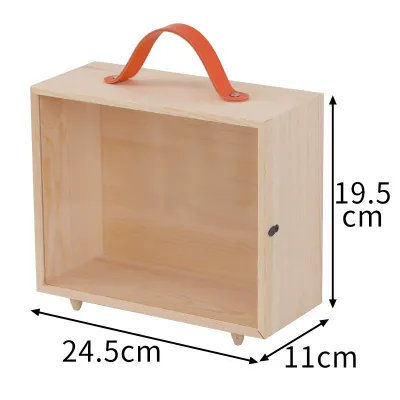 Wholesale Portable Wooden Gift Box with Handle - 5