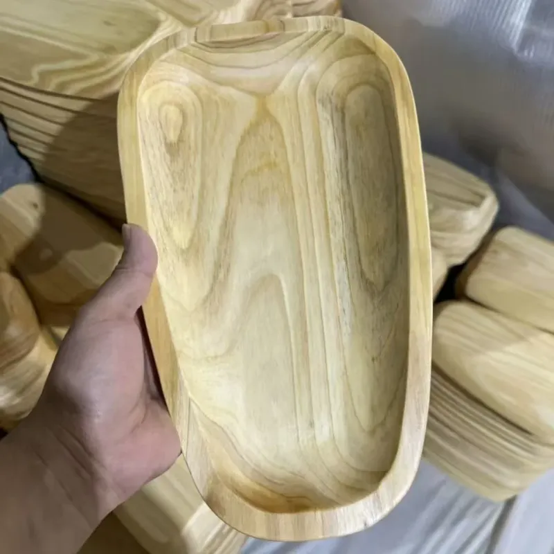 Wholesale Shallow Solid Wood Serving Tray | Custom Manufacturing - Image 5