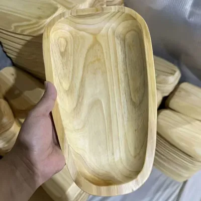 Wholesale Shallow Solid Wood Serving Tray | Custom Manufacturing - 5