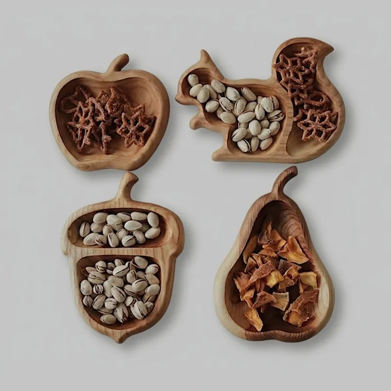 Wholesale Shaped Wooden Snack Tray | Custom Manufacturing - Image 1