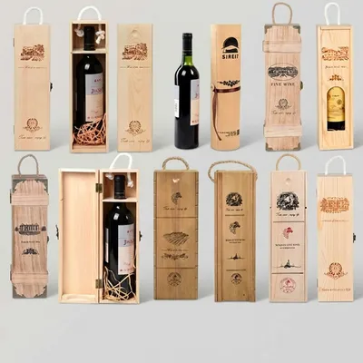 OEM Single Bottle Wooden Wine Box - Multiple Styles | Bulk Manufacturer