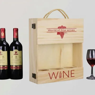 Wholesale Three Bottle Pine Wooden Wine Box | OEM Manufacturer