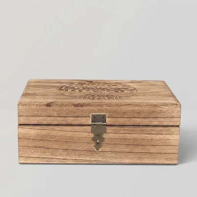 Custom Tree of Life Wooden Keepsake Box - 2