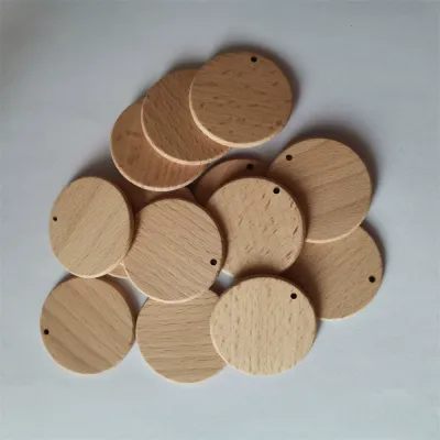 Wholesale Unfinished Beech Wood Round Discs - 4