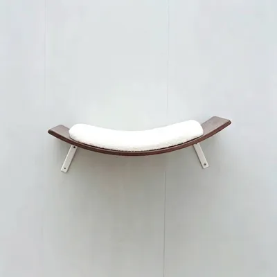 Custom Wall Mounted Wooden Cat Shelves and Beds - 4