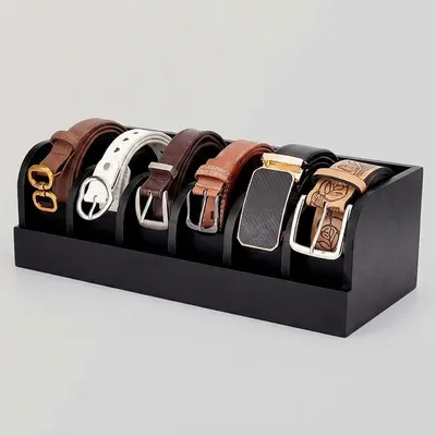 Custom Wooden Belt Organizer Box - 2