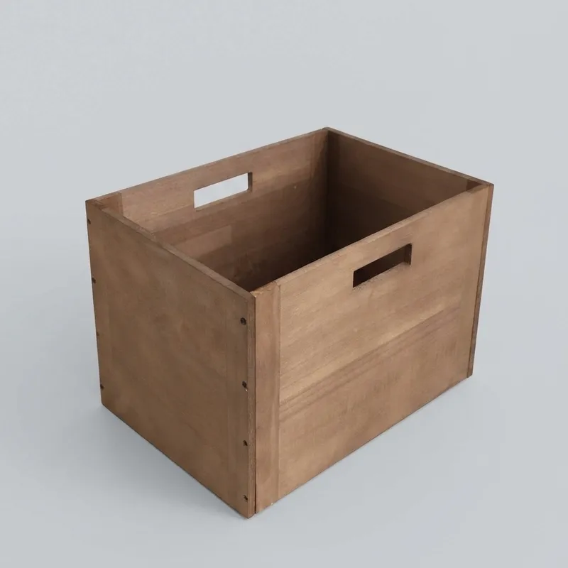 Wholesale Wooden Crate with Integrated Handles | Custom Manufacturing - Image 2