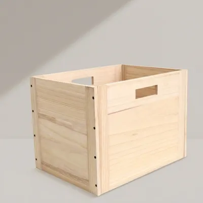 Wholesale Wooden Crate with Integrated Handles | Custom Manufacturing