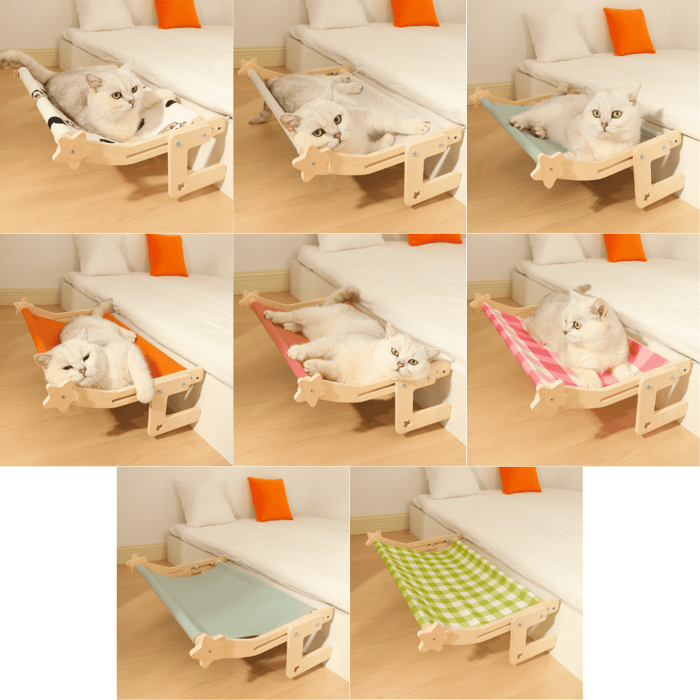 Adjustable Hanging Cat Hammock Bed for Sofa, Bed, and Window