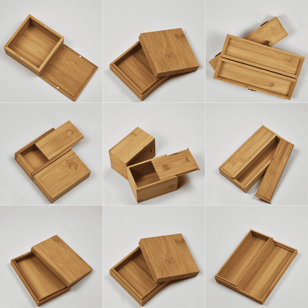 Premium Bamboo Storage Boxes