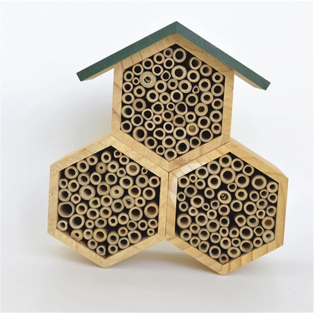 Wooden Insect Hotel, Bee House, Ladybug House – Solid Wood Outdoor Habitat
