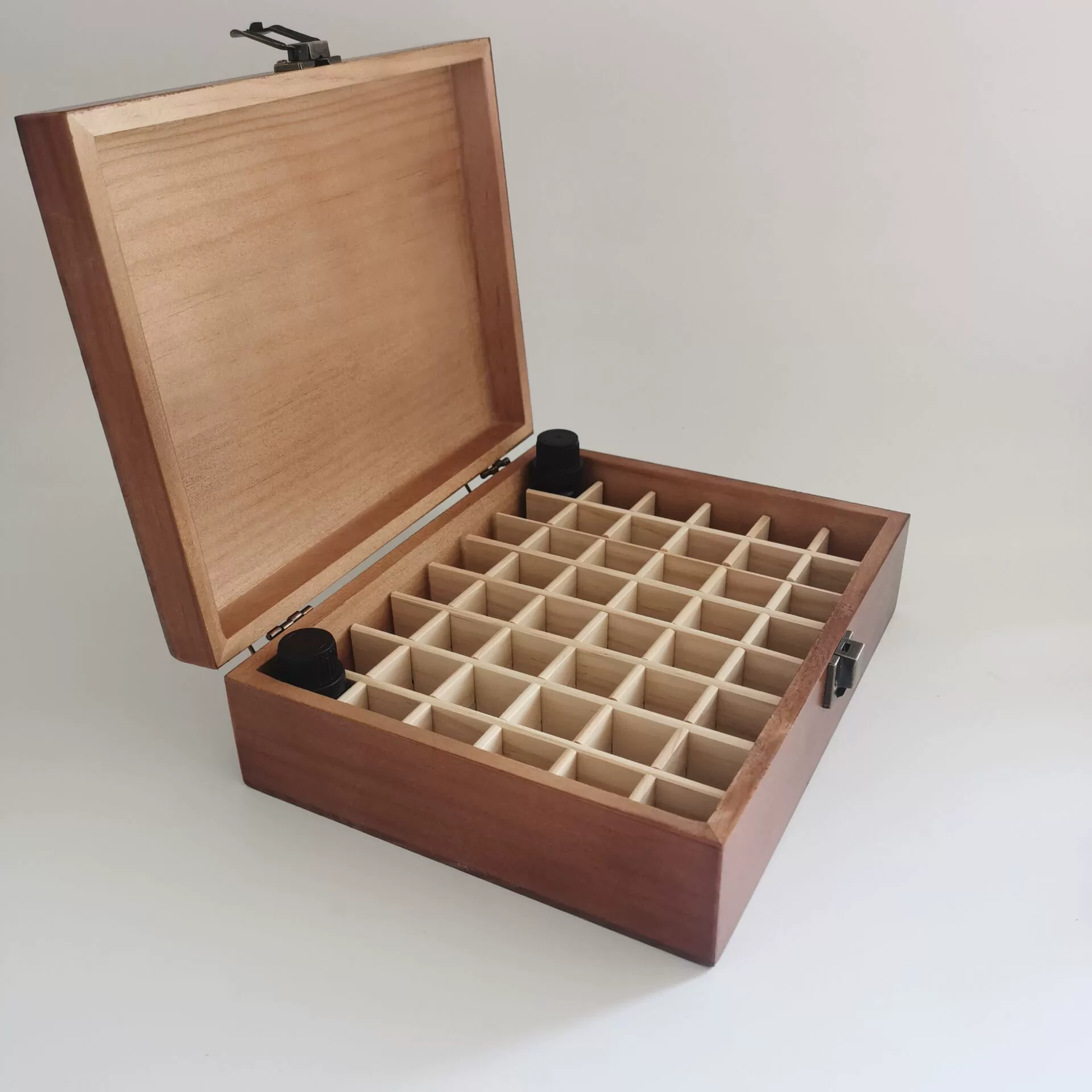 Wholesale 48 Grid Wooden Essential Oil Storage Box | OEM Manufacturer