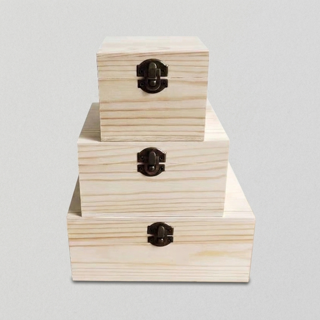Wholesale Hinged Wooden Gift Box with Latch | Manufacturer China