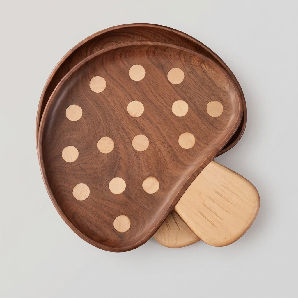Wholesale Mushroom Shaped Wooden Plate for Kids | OEM Manufacturer