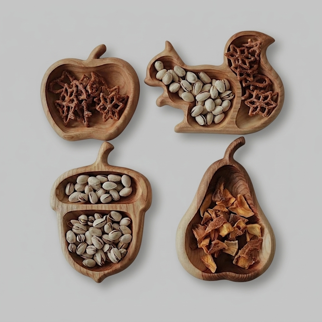 Wholesale Shaped Wooden Snack Tray | Custom Manufacturing