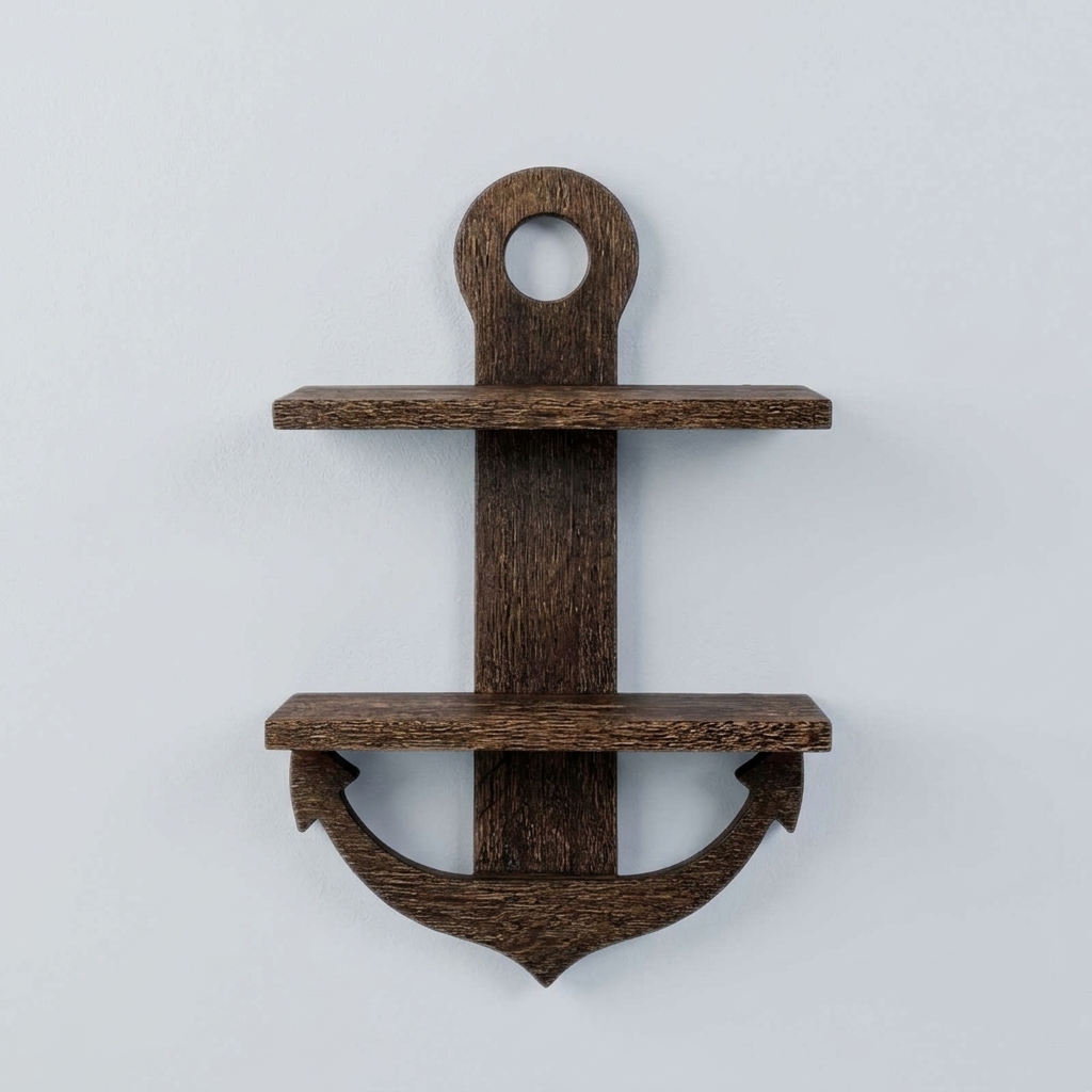 Wholesale Wooden Anchor Wall Shelf | OEM Manufacturer